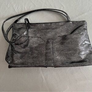 Elegant Black Textured Women's Handbag